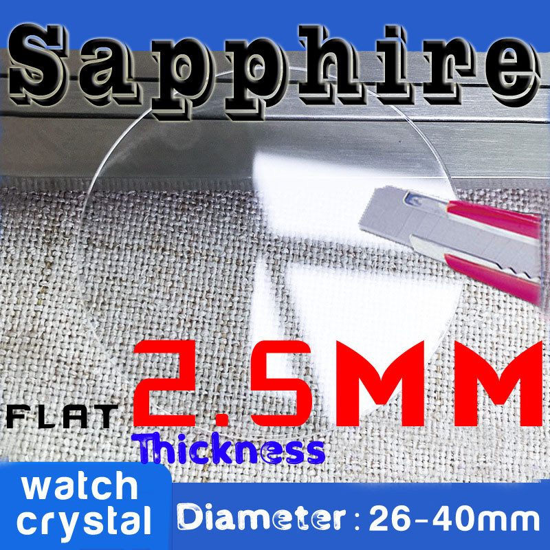 Watch Crystal Replacement - 2.5mm Kalın Düz Safir saat camı