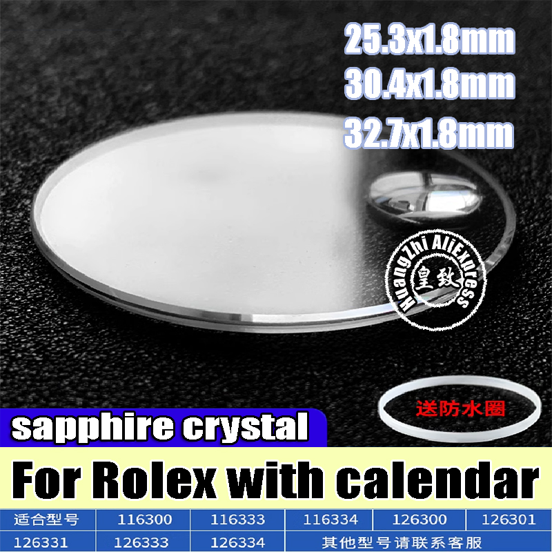 Watch Crystal Replacement - Rolex DATEJUST için 30.4 Safir Kristal