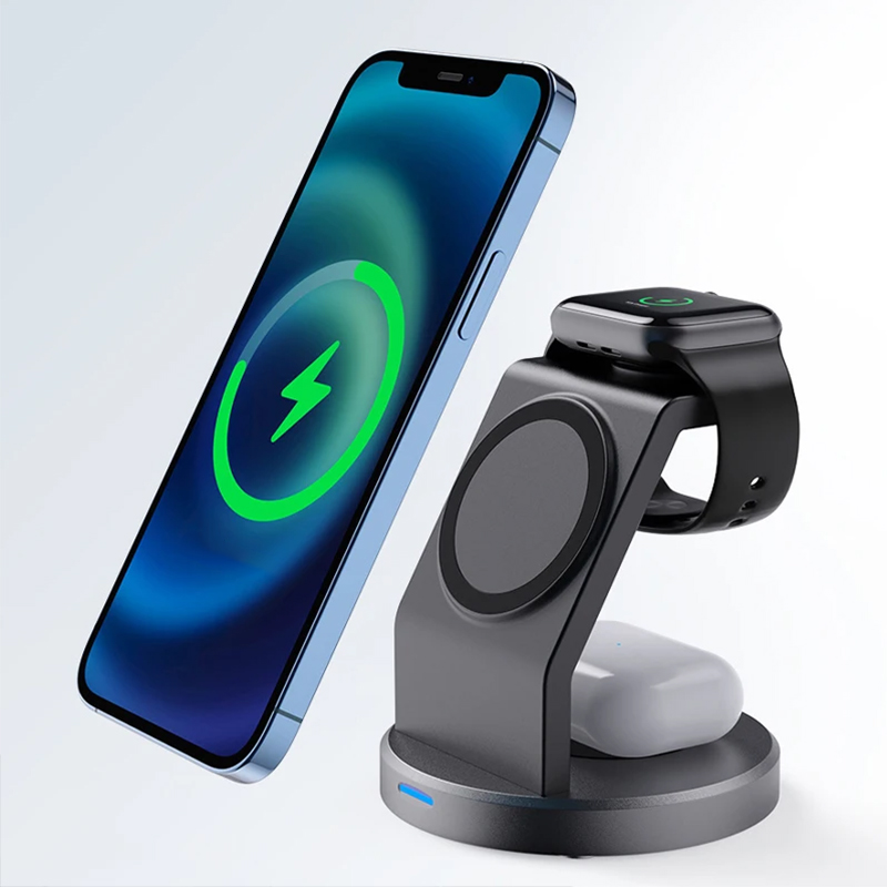 Smartwatch Watches For Iphone - 3'ü 1 Arada Kablosuz Şarj Standı