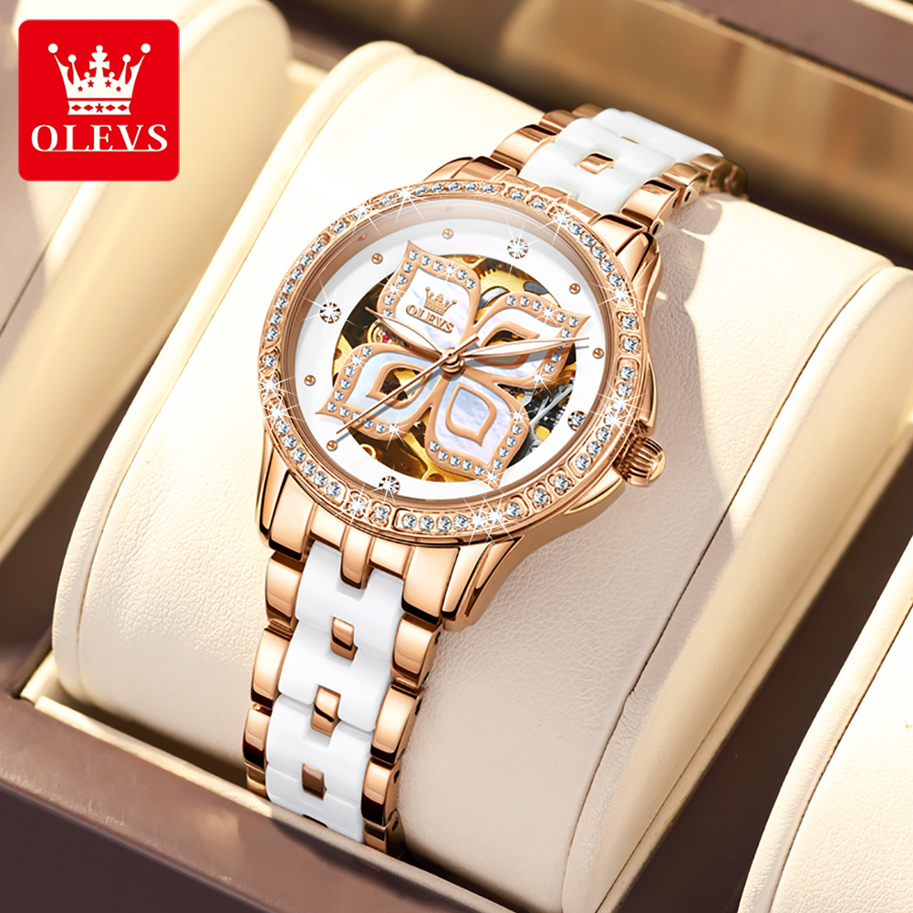 Anti-Magnetic Watch - OLEVS 6612 Moda Kadın Saatleri Şanslı