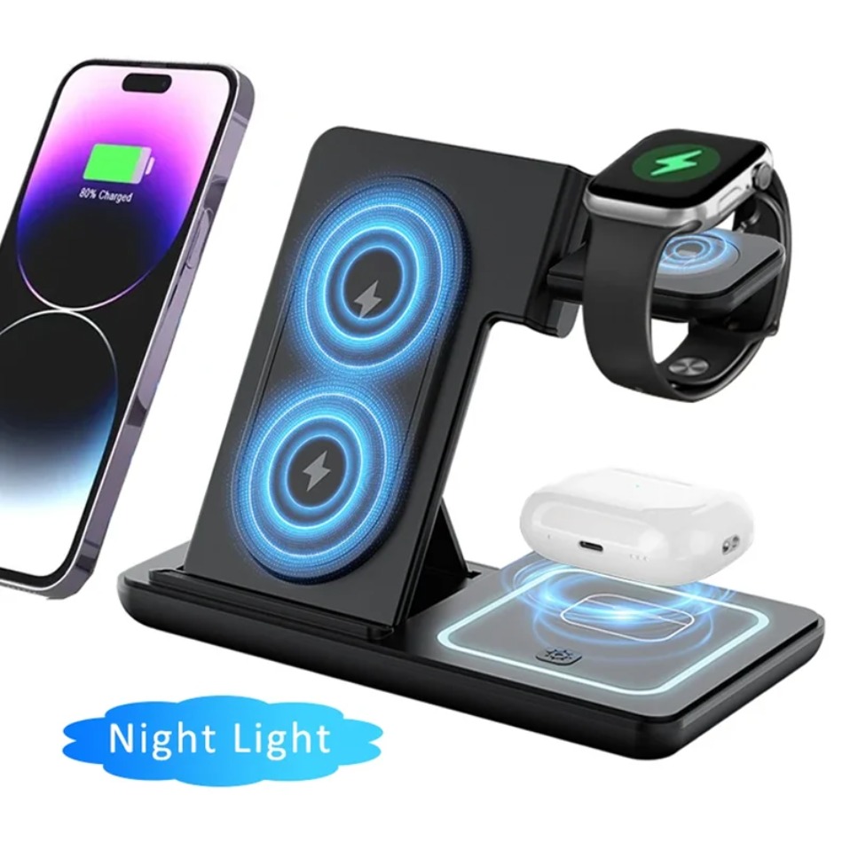 Smartwatch Watches For Iphone - Gece LED Işığı 3'ü 1 Arada