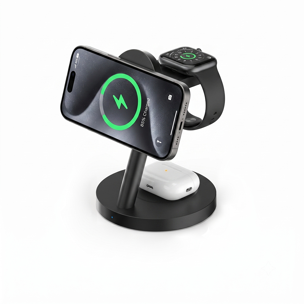 3'ü 1 arada Qi2.2 25W Hızlı Ka - Smartwatch Watches For Iphone incelemesi ve fiyatı