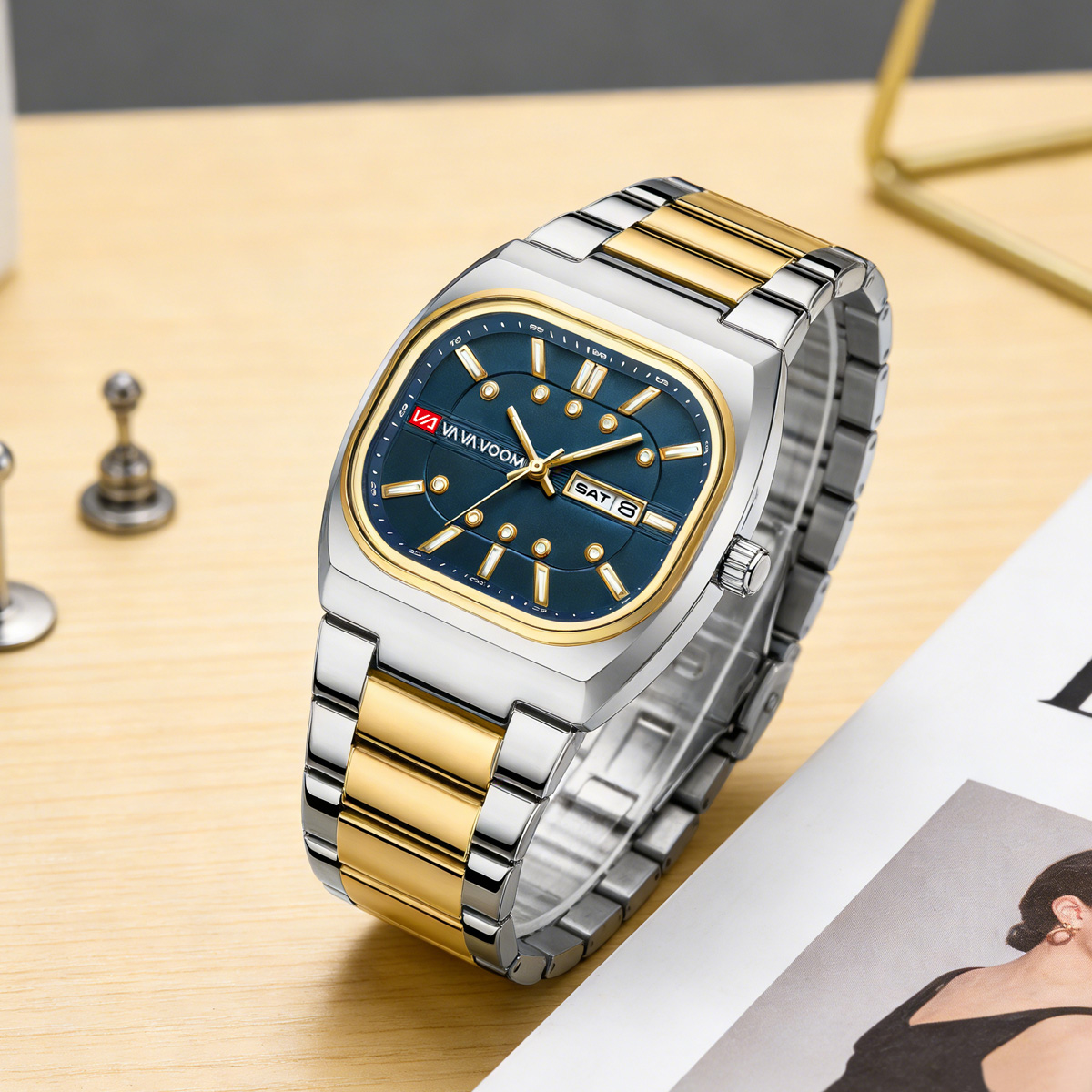 Kare Yeni Benzersiz Tasarım Çe - Anti-Magnetic Watch incelemesi ve fiyatı