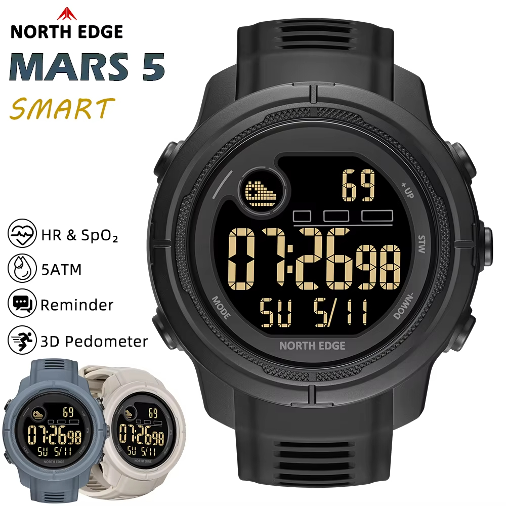 NORTH EDGE NEW MARS 5 Erkek Di - Smartwatch Sports Watches For Women incelemesi ve fiyatı
