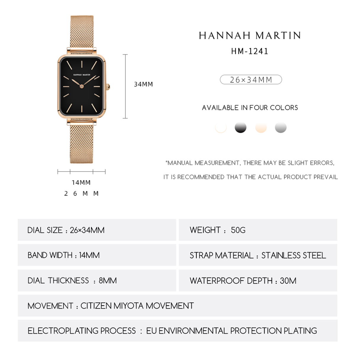 Dikdörtgen Ultra Ince İskandin - Anti-Magnetic Watch incelemesi ve fiyatı