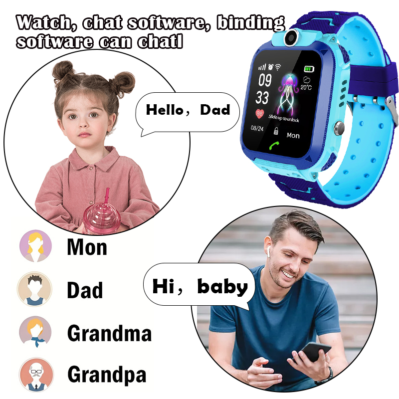 Q12B Çocuk Akıllı Saati, SOS Ç - Smartwatch Watches For Kid Boy With Alarm incelemesi ve fiyatı