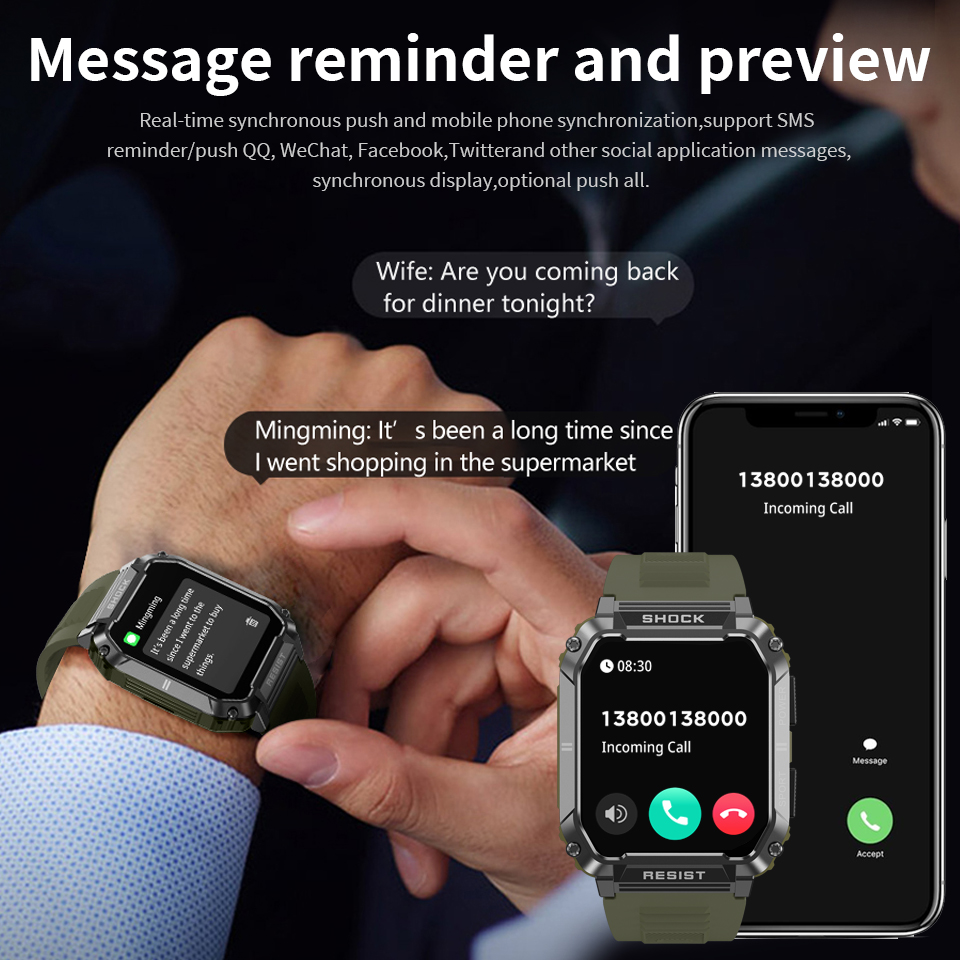 LIGE Erkek Akıllı Saat Sağlık  - Smartwatch Watches For Sale incelemesi ve fiyatı