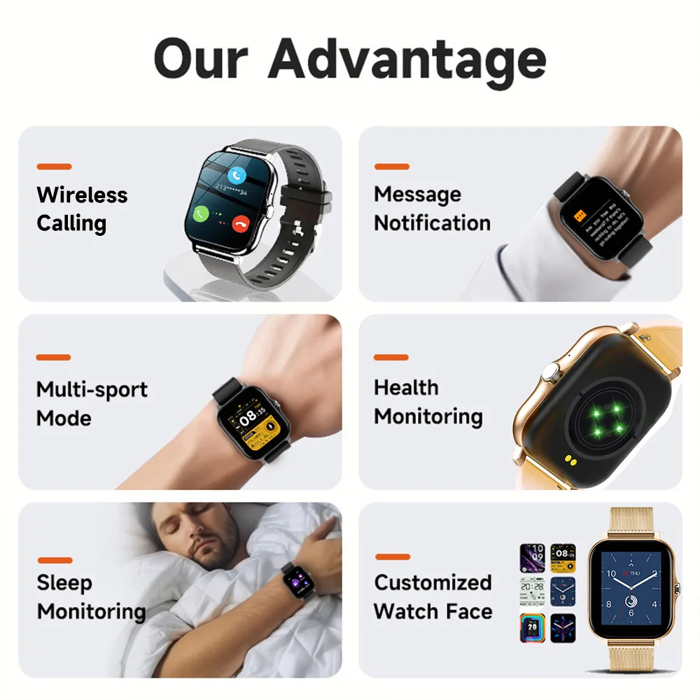 Akıllı saat Android IOS için s - Smartwatch Sports Watches For Women incelemesi ve fiyatı
