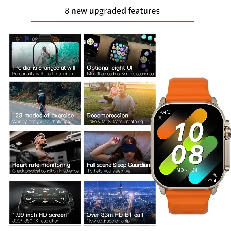 Yeni Seri 9 Watch PK HK8 PRO M - Smartwatch Sports Watches For Women incelemesi ve fiyatı