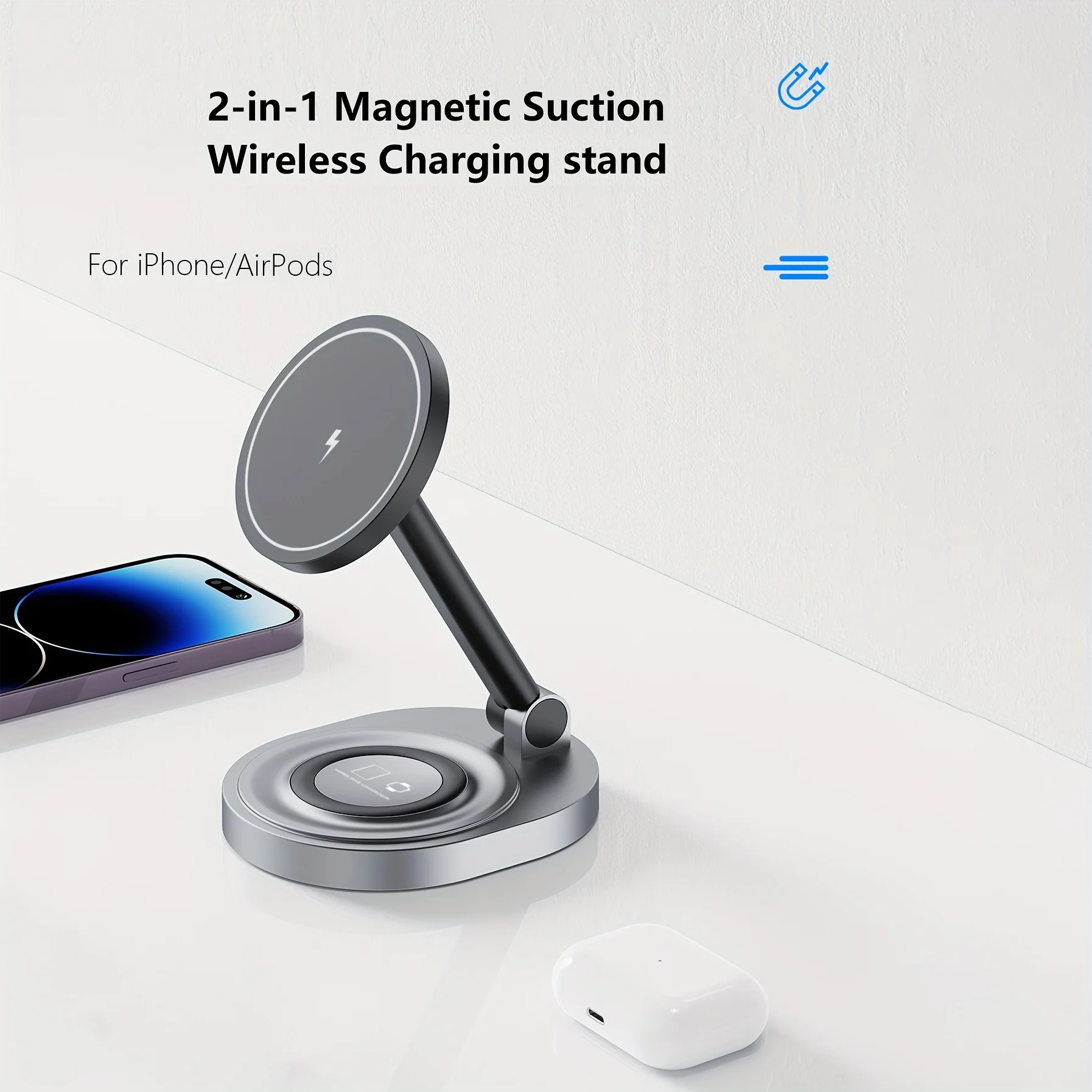 2 In 1 Manyetik Kablosuz Şarj  - Smartwatch Watches For Iphone incelemesi ve fiyatı