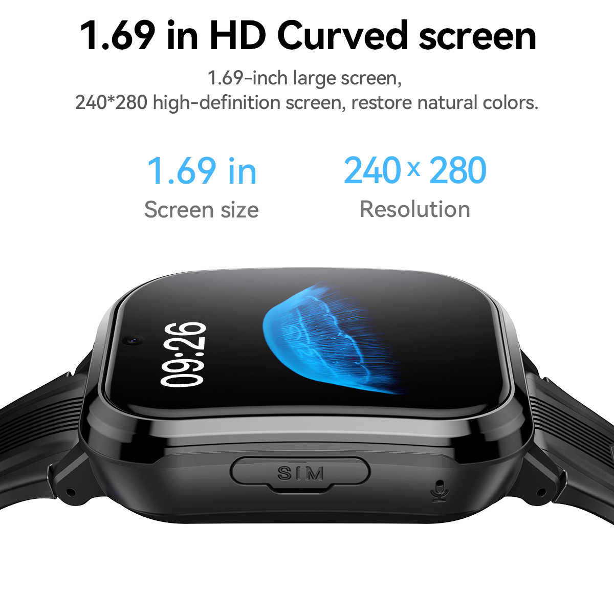 HOCO Y108 1.69 inç HD LCD Kavi - Smartwatch Watches For Kid Boy With Alarm incelemesi ve fiyatı